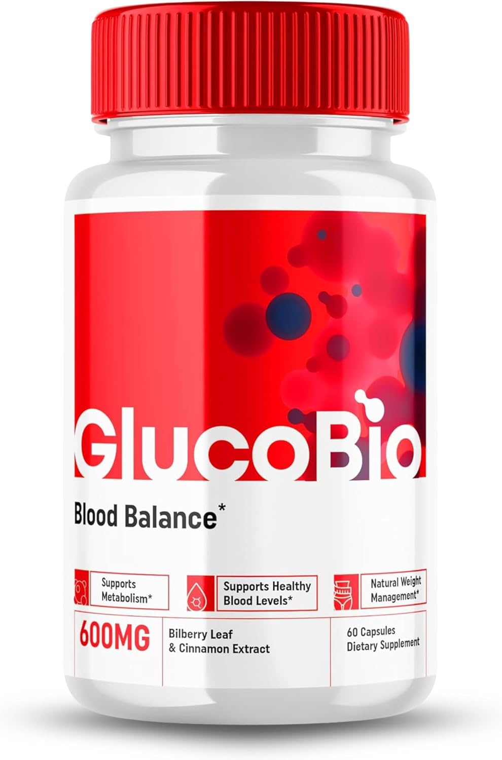 Original GlucoBio Glycogen Support Capsules Advance Premium Formula, Natural Ingredients for Overall Health & Balanced Lifestyle | Gluco Bio Glyco Reviews | 60 Capsules Each Bottle (Pack of 1)